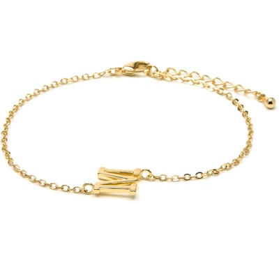 Luxenter Armband met 18-karaats geelgouden afwerking - Alphabet