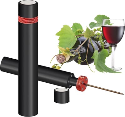 carmdering - Kurkentrekker - wijnopener- Luchtpomp Wijn Flesopener - Veilig Draagbare Roestvrij Staal - Pin Cork Remover - Luchtdruk Kurkentrekker - Keuken Gereedschap - Bar Accessoires- gadgets cadeau