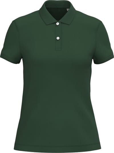 Native Spirit Ecologische damespolo in piquétricot NS208 - Forest Green - L