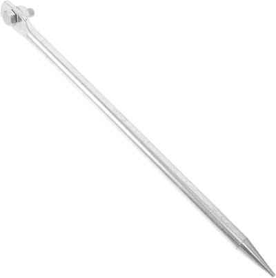 Draagbare 12mm x 300mm koperen aardingspen voor elektrische omheiningen, bliksembeveiliging en tijdelijke aarding van vee