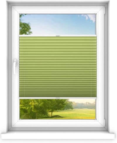 time4blinds - Plisségordijn zonder boren op maat gemaakt - Vouwgordijn - Plisségordijn privacy en zonwering - Eenvoudige installatie - Kant-en-klaar plisségordijn - 30x60 cm - Donkere jasmijn