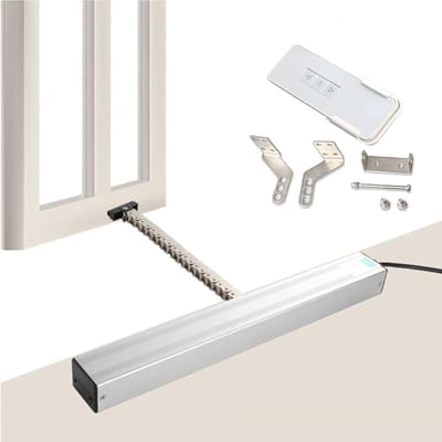 Elektrische Raamopener - Automatische Actuator - Ventilatie Oplossing - Draadloze Bediening - 400N Kracht - Zilver