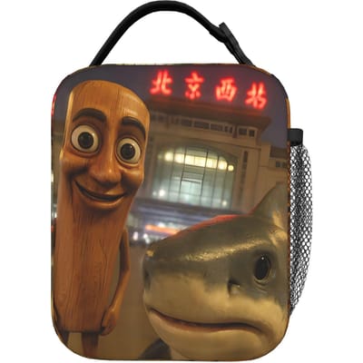 Tung Tung Tung Sahur Geïsoleerde Lunchtassen Draagbare Italiaanse Hersenkronkel Lunchcontainer Koeltas Tote Lunchbox Voedseltas One Size