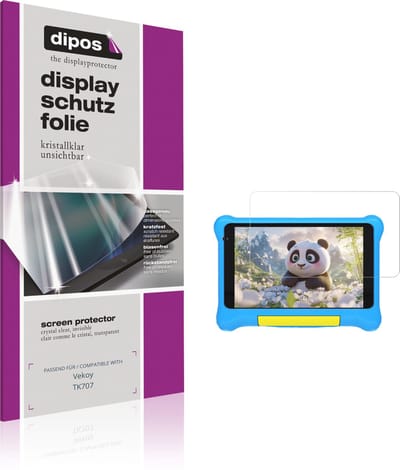 dipos – 2x Beschermfolie geschikt voor Vekoy TK707 | Krasbestendige & heldere Screenprotector Ultra-Thin