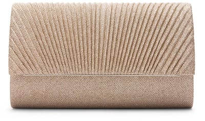 Manfield - Goudkleurige clutch met glitters