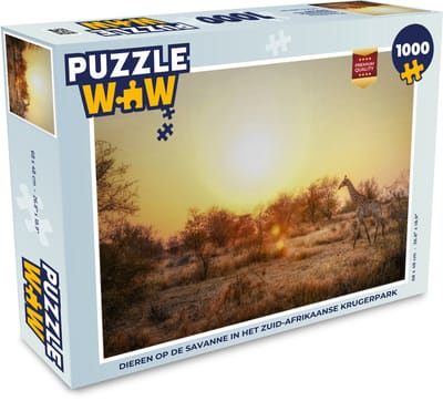Puzzel Dieren op de savanne in het Zuid-Afrikaanse Krugerpark - Legpuzzel - Puzzel 1000 stukjes volwassenen