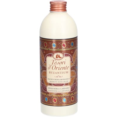 Gel douche bain byzantium rosa nera/labdano 500ml - tesori d'oriente