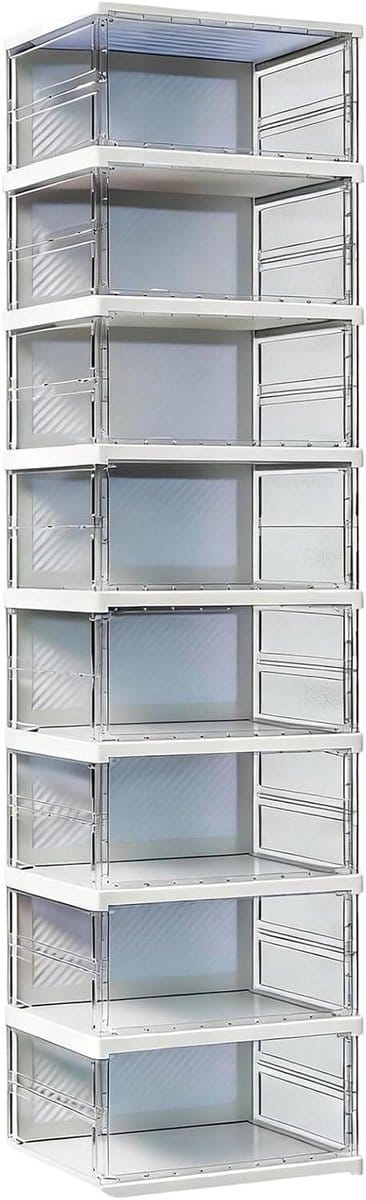 Opbergbox - Schoenenkast - Schoenen Presenteren - Magnetische Deur - 30 x 20 cm - Transparant