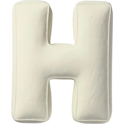 Kussen letter h Yellow Tipi Posh Velvet
