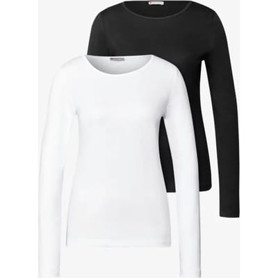 2-pack shirts met lange mouwen
