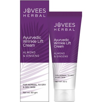 Jovees Herbal Crème Visage Lift Anti-Rides Amande Ginseng 60g Hydratant Anti-Âge pour une Peau Jeune blue