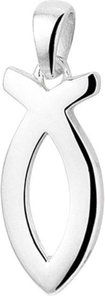 The Jewelry Collection Hanger Ichtus Visje - Zilver