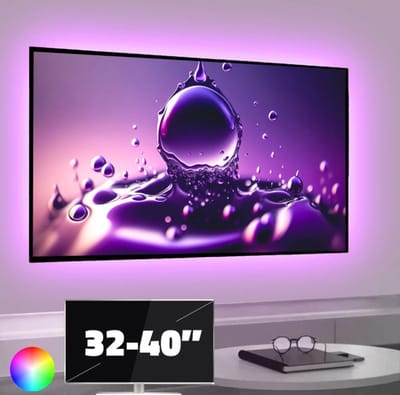 TV ledstrip USB - 32-40 inch - 4 strips - RGBWW - Inclusief IR afstandsbediening - Plug&Play - TV backlight led strip
