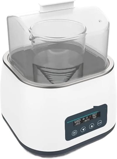 Magneetroerder Waterbad - Laboratorium Roerder - Vloeistoffen Mengen - Thermostatische Warmteverzameling - 200x200x130 mm - Wit