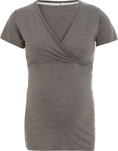 Baby's Only - Zwangerschaps T-shirt Glow Hazel Brown - Voedingstop gemaakt uit 96% viscose en 4% elastaan - Shirt met borstvoedingsfunctie - M