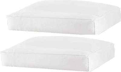 Princess Line katoenen tijk Neksteun Hoofdkussen met Nekrol -50 x 60 x 10 cm- Set van 2Stuks
