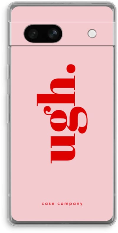 Case Company® - Hoesje geschikt voor Google Pixel 7A hoesje - Ugh - Soft Cover Telefoonhoesje - Bescherming aan alle Kanten en Schermrand