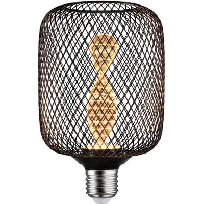 Metallic Glow Standaard 230 V Ampoules LED Zyl E27 Helix 110lm 3,5W 1800K Zwart