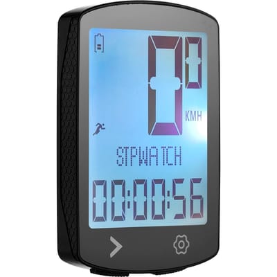 Draadloze Fietscomputer met Cadans USB Oplaadbaar Multifunctioneel Hoog Helder Display IPX6 Fiets 5 Language gray