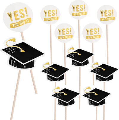 Boland - Boland - Set 12 cocktailprikkers Graduation 'Yes! You did it!' - Geen thema - Geen thema - Geslaagd -Feestversiering
