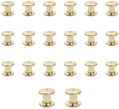 20 Stuks Chicago Screws voor Leer, M5 x 7mm Bouten, Ideaal voor Leerbewerking en Decoratie, Metaal Rivets en Bevestigingsschroeven