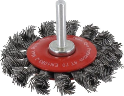Ivana Stiftborstel Links Getordeerd Staaldraad Met Schacht 6mm 70x0.50mmx6mm