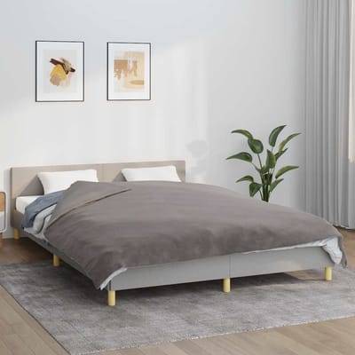 vidaXL - Verzwaringsdeken - met - hoes - 200x200 - cm - 9 - kg - stof - grijs