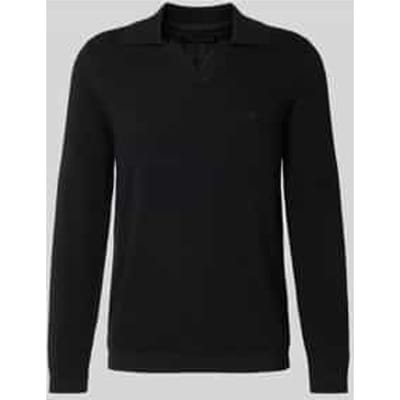 Regular fit gebreide pullover van een mix van katoen en scheerwol