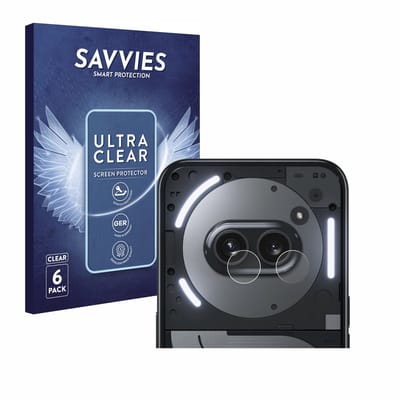 Savvies - Screenprotector voor Nothing Phone (2a) Plus (ALLEEN Camera Lens) - Folie Beschermfolie transparant 6 Stuks