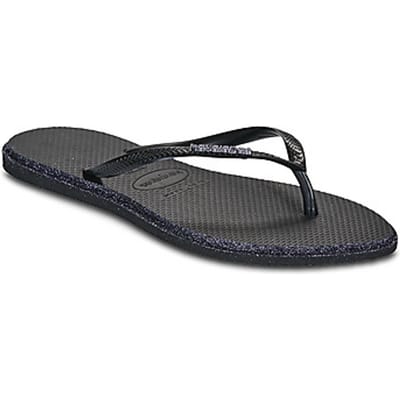 Havaianas HAV. SLIM POINT GLITTER Zwart/Zwart Dames Slippers - Zwart/Zwart