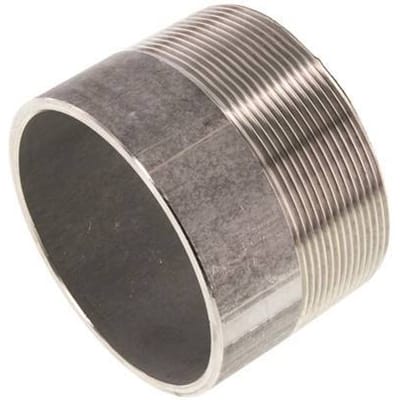 R 3'' Buitendraad x 88.9mm RVS Pijpnippel met Las uiteinde 20 Bar DIN 2982 - 60mm - FL2S-MS-ST-300R-88P9-60L