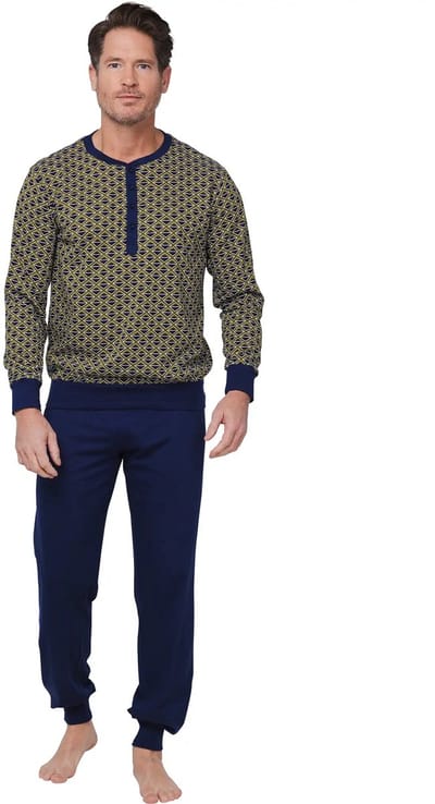 Pastunette - Pyjama - Adventure - Bio Katoen - Groen/Blauw - Maat XXL