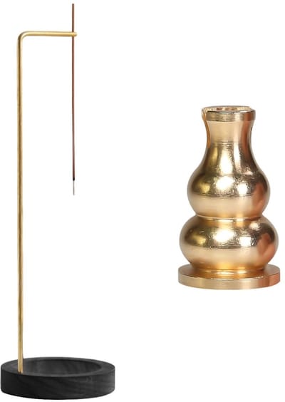 Solidchoice - Dailygoody - Wierookstokjeshouder - Houten Woondecoratie - Verticale Houder - Zwart - Inzetstuk voor Wierook - Perfect voor Thuis of Meditatie - 1 Stuk