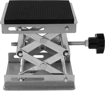 Schaarlift - Heftafel - Laboratorium Ondersteuning - Handmatige Hoogteverstelling - 5 tot 15 cm - Zilver