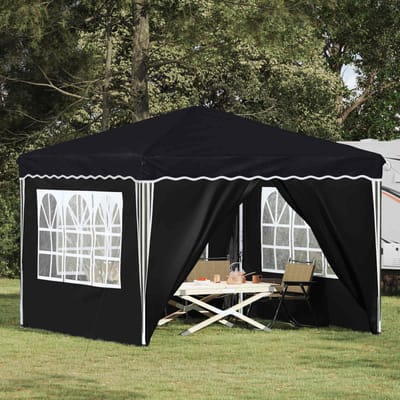 vidaXL - Pop-up - Feesttent - 288 - x - 288 - x - 245 - cm - Antraciet - Oxford - Stof