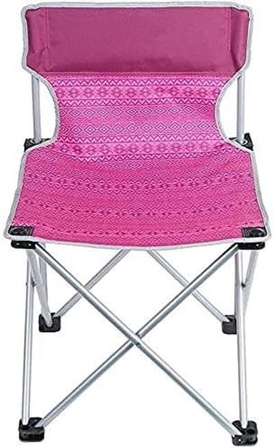 Kampeerstoel Opvouwbaar - Mini Krukje - Outdoor Zitten - Lichtgewicht Draagbaar - 120 kg capaciteit - Roze