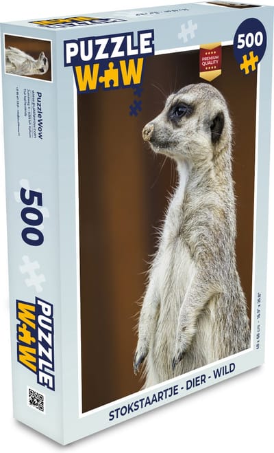 Puzzel Stokstaartje - Dier - Wild - Legpuzzel - Puzzel 500 stukjes