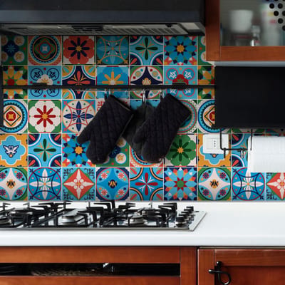 Zelfklevende tegelmuurstickers voor keuken en badkamer - 30 Tizi Ouzou tegelstickers - 30 stickers 10x10cm