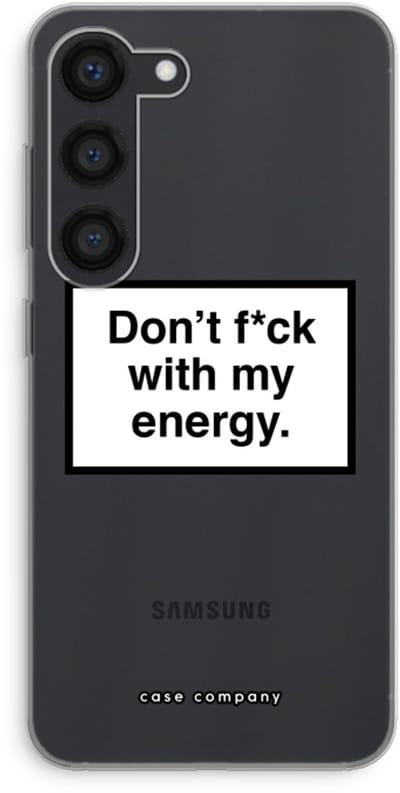 Hoesje geschikt voor Samsung Galaxy S23 hoesje - My energy - Soft Cover Telefoonhoesje - Bescherming aan alle Kanten en Schermrand
