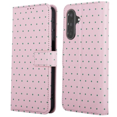 imoshion Hoesje - Geschikt voor Samsung Galaxy A57 (5G) - Design Bookcase smartphone - Happy Dots