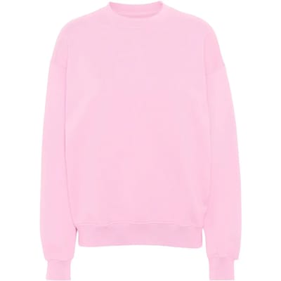 Sweatshirt ronde hals Colorful Standard Organic oversized flamingo pink