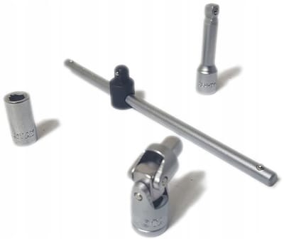 Yato 1/4" Gereedschapset: T-greep, Verlenger, Cardan, Adapter