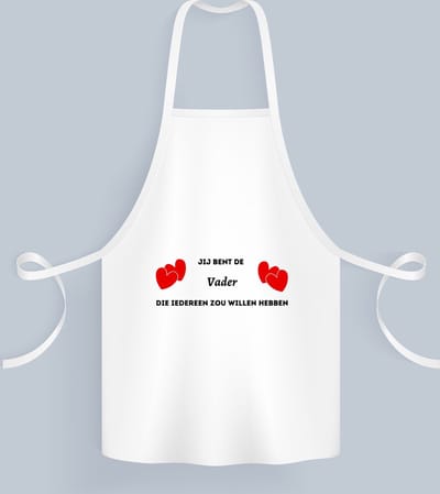 Akyol - jij bent de vader die iedereen zou willen hebben Keukenschort - Vader - geweldige papa - liefste vader - verjaardag - cadeau - kado - bedankje - geschenk - 82 bij 71 cm