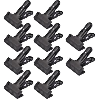 Pinces Métalliques à Ressort Robuste pour Photographie Pinces pour Fond Support de Fond avec Coussinets de Protection en Caoutchouc Photo 10PCS
