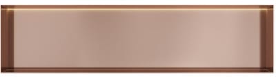 Hotbath &More Inbouwnis - 30 x 120 x 10 cm - Frameless - met LED-verlichting - Geborsteld Koper PVD