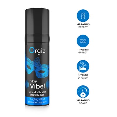 Orgie Dual Vibe! Liquid Vibrator – Brazlilian Experience – 15 ml