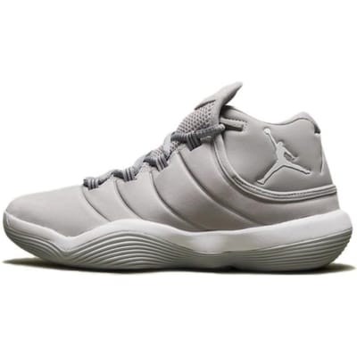 Air Jordan Super.Fly 2017 BG Wolf Grey Kindersneakers Wit Pure-Platinum 921208-003 38