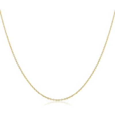 Authentieke Goudkleur 925 Sterling Zilver Basis Kabelketting Halsketting Hanger Voor Vrouwen Lange Ketting Mode Sieraden Sca016 40cm white