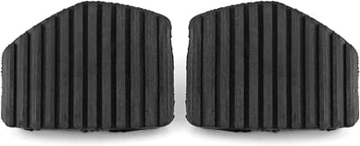 Zwarte Rubber Pedal Covers voor Koppeling en Rem, Geschikt voor Peugeot en Citroën Modellen zoals 1007, 207, 208, C3, C4, C5, C6 en C8, Verbeter Grip en Comfort