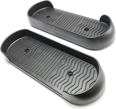 Fiets Pedaal Set - Fitness Onderdelen - Thuis Trainen - Antislip Textuur - 36.6 x 12.2 cm - Zwart